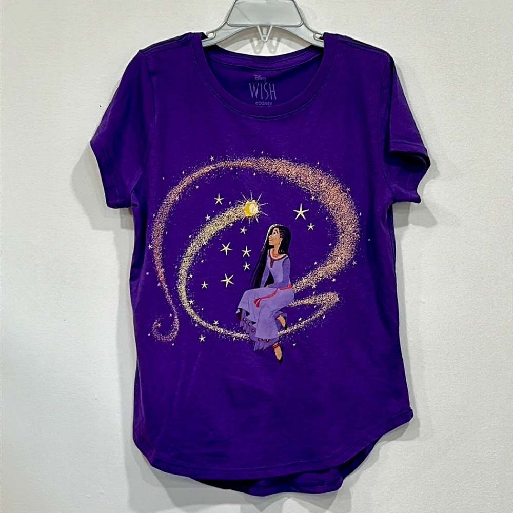BNWOT Disney Wish Tee Shirt Asha & Star Girls Size 10/12 T-Shirt